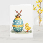 Carte Spring Friends Happy Egg Card (Fleur jaune)