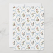 Carte Spring Garden Party Pastel Floral Anniversaire (Dos)