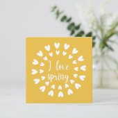 Carte Spring Love, Little Hearts Flat Card (Debout devant)