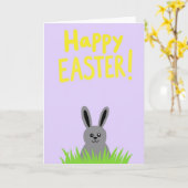 Carte Spring Rabbit Season Greeting Card (Fleur jaune)