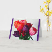 Carte Spring Tulip Bouquet (Fleur jaune)