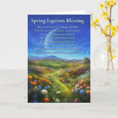 Carte Spring Vernal Equinox Ostara Pretty Flower (Fleur jaune)
