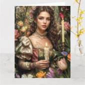 Carte Spring Victorian Goth 2025 Design 10 (Fleur jaune)