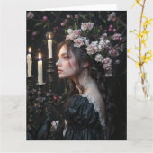 Carte Spring Victorian Goth 2025 Design 9 (Fleur jaune)
