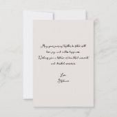 Carte Spring Wildflower Border Wedding Congratulations (Dos)