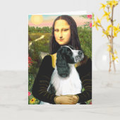 Carte Springer anglais 7 - Mona Lisa (Fleur jaune)