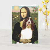 Carte Springer anglais (Liv2) - Mona Lisa (Fleur jaune)