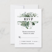 CARTE SPRINTEMPS BEAUTY BOTANICAL GREENERY RSVP (Devant)