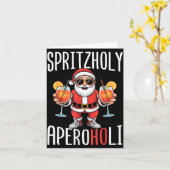 Carte Spritzholy Aperoholi - Santa Aperitif Funny Spritz (Fleur jaune)