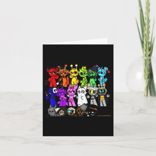 Carte Sprunky Happy Halloween Funbot Jevin Simon Pinki O (Devant)
