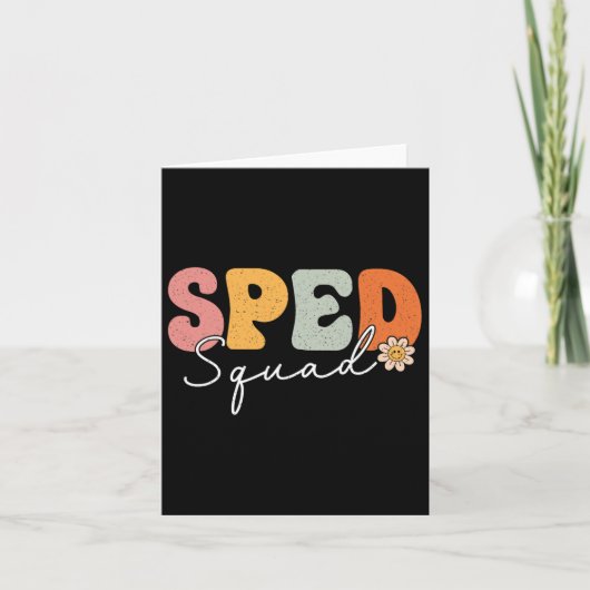 Carte Squad De L'Epée Retourner À L'École Éducation Spéc (Devant)