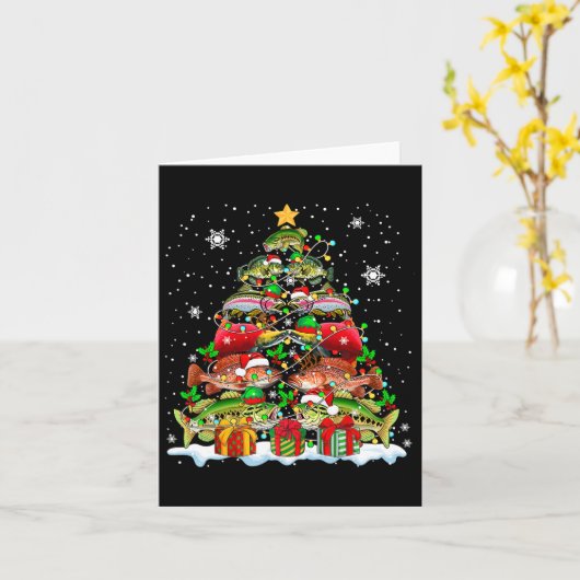 Carte Squad Père Noël Saumon B Grouper Collection Poisso (Fleur jaune)