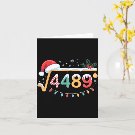 Carte Square Root 4489 Funny 67 Meme Math Teacher 6 7 Ch (Fleur jaune)