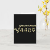Carte Square Root 4489 Slang Math Teacher Six Seven 6 7 (Fleur jaune)