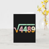 Carte Square Root 4489 Slang Math Teacher Six Seven 6 7 (Fleur jaune)