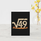 Carte Square Root 67 Meme 6 7 Gen Alpha Halloween Six Se (Fleur jaune)