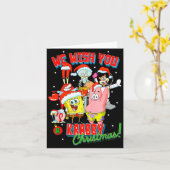 Carte Squarepants Crabby Christmas (Fleur jaune)