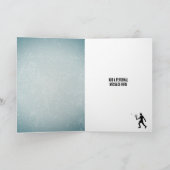 Carte (Squash) Racketball Sporty Guy Occasion / Annivers (Intérieur)