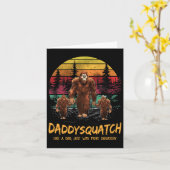Carte Squatch Comme Un Papa Beaucoup Plus Squatchy Funny (Fleur jaune)
