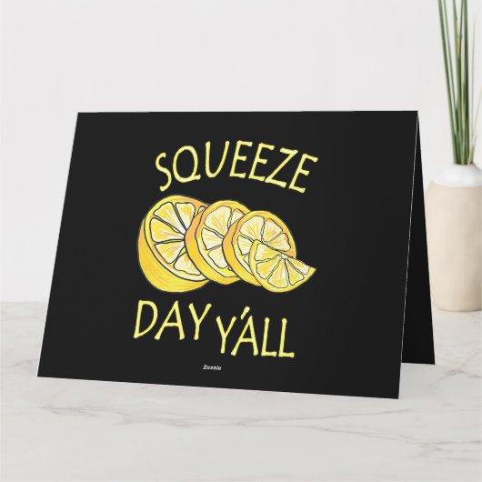 Carte Squeeze Day Yall Lemonade Business (Dos)