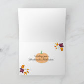 Carte Squelette à vélo Joyeux Halloween Épouvantable (Intérieur)