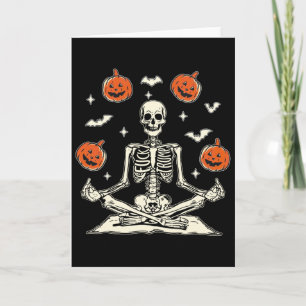 Carte Squelette anti Trump Halloween T-shirt à manches l