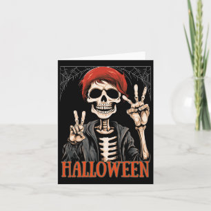 Carte Squelette Apocalypse Nuit Dans L'Halloween Drôle