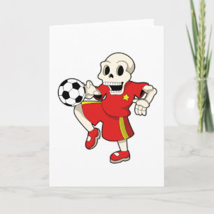 Carte Squelette aux sports de football