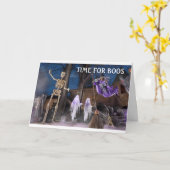 CARTE SQUELETTE COMIQUE POUR CET HALLOWEEN (Fleur jaune)