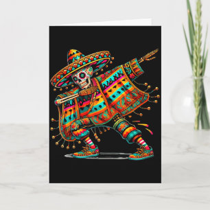 Carte Squelette Dabbing Cinco De Mayo Fiesta Chapeaux Po