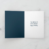 Carte Squelette d'anniversaire Pêche dans un bateau en b (Intérieur)