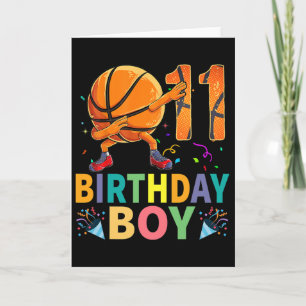 Carte Squelette de 11e anniversaire Dabbing Enfants de 1