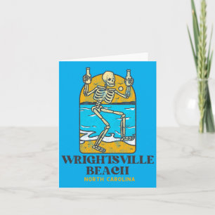 Carte Squelette de boisson d'été à Wrightsville Beach Nc
