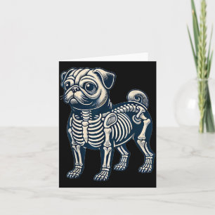 Carte Squelette de Carlin Halloween