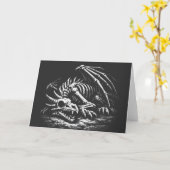 Carte Squelette de dragon — par BurnsInHell (Fleur jaune)