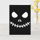 Carte Squelette de fantôme Halloween (Fleur jaune)