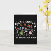 Carte Squelette de l'infirmière de l'unité de soins inte (Fleur jaune)