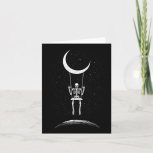 Carte Squelette de Rock On Moon Rock And Roll Hommes Fem