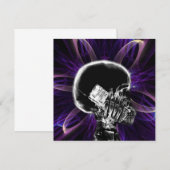 Carte Squelette de smartphone à fleur fractale à rayons  (Devant / Derrière)