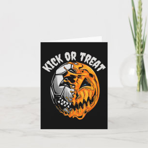 Carte Squelette de soccer d'Halloween