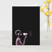 CARTE SQUELETTE DE VISION DE RAYON X SUR LE MÉGAPHONE - (Fleur jaune)