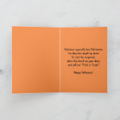 Carte Squelette d'Halloween (Intérieur)