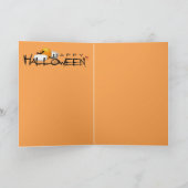 Carte Squelette d'Halloween Animé (Intérieur)