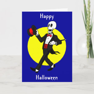 Carte Squelette d'Halloween dans la suite Tuxedo