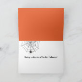 Carte Squelette D'Halloween En Corne De Bonbons (Intérieur)