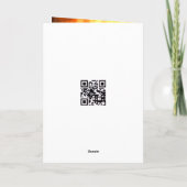 Carte Squelette D'Halloween En Flames (Dos)