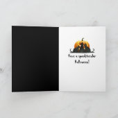 Carte Squelette d'Halloween en noir (Intérieur)