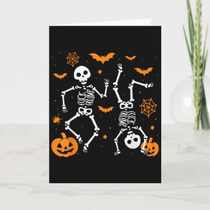Carte Squelette drôle de Trump Halloween