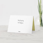 Carte Squelette effrayant Halloween Noir et Blanc (Dos)