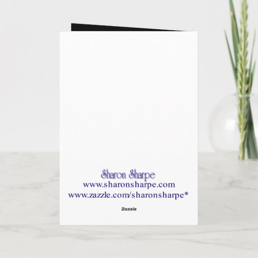 Carte SQUELETTE et JACK HEUREUX par SHARON SHARPE (Dos)